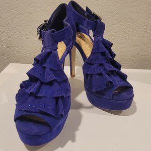 Gianni Bini purple suede heel